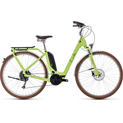 Vélos électriques : Vlo de ville assistance lectrique Cube Elly Ride Hybrid 400 aqua'n'orange 2018 - 46 cm