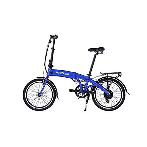 Vélos électriques : Vlo lectrique SKATEFLASH E-Bike Pro Pliable (Bleu)