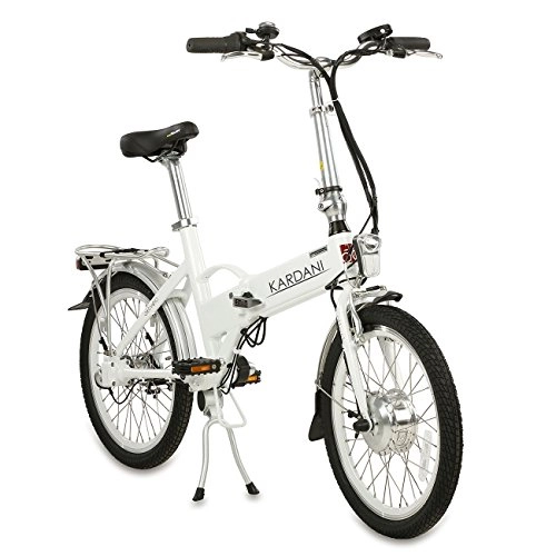 Vélos électriques : Vlo pliant lectrique Luis - 50, 8 cm - partir de 3 ans - Cadre en aluminium - Batterie de 6, 6 Ah - Blanc - Arbre de transmission