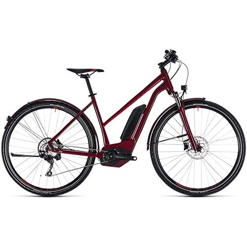Vélos électriques : VTC assistance lectrique Cube Cross Hybrid Pro Allroad 500 darkred'n'red 2018 - 50 cm