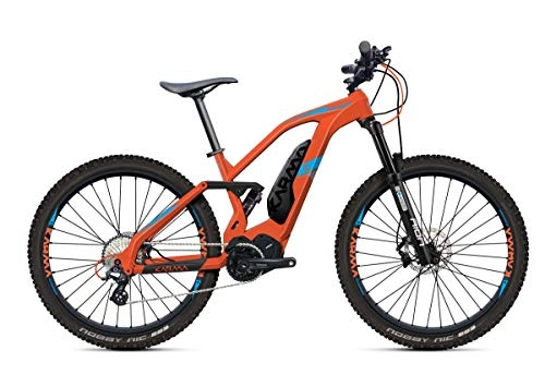 Vélos électriques : VTT Assistance Electrique KARMA FS + D10 Boost E7000 Orange Grey Blue-M