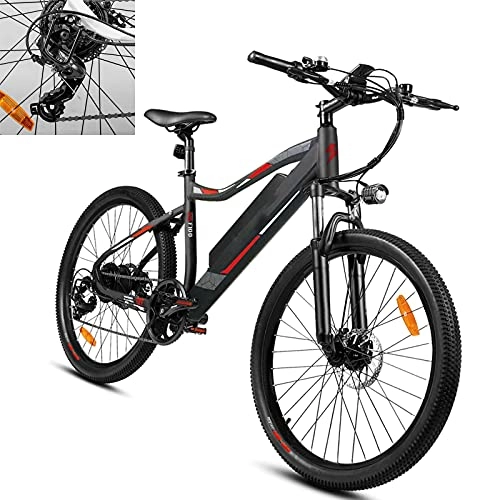Vélos électriques : VTT Electrique Homme Maximale de Conduite 33 km / h Velo ​Homme VTT Adulte Capacité de la Batterie 11, 6 Ah Vlo de Montagne Affichage écran LCD, Taille des pneus (660, 4 mm) Freins à Disque mécaniques