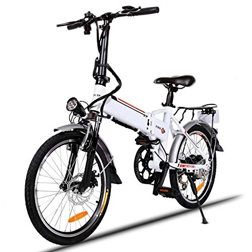 Vélos électriques : Vélo de Montagne 20" Vélo à Assistance Électrique pour Adulte Speedrid (36V / 8Ah 20'' Blanc)