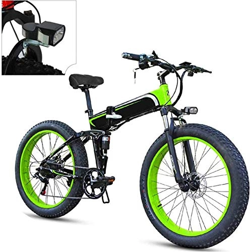 Vélos électriques : Vélo de montagne électrique, Vélos électriques pour adultes 26'''PLIENT pour adultes, Alliage d'aluminium TIRE E-Bikes Vélos Vélo Tous les terrains, 48V 10.4Ah Batterie lithium-ion amovible avec 3 mod
