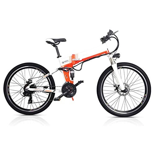 Vélos électriques : Vélo de montagne électrique, Électrique pliable VTT, 48V Eletric vélo for adultes pliant Velos Fat Tire amovible au lithium-ion rechargeable E-Bikes Shifter Eletric vélos Vélo électrique puissant