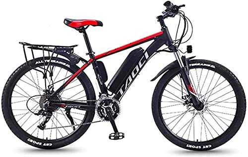 Vélos électriques : Vélo de Neige électrique, vélo de Montagne électrique 26"30 Vitesses Ebikes pour Adultes, 350W 13h 13ah Grande capacité Lithium-ION Batterie Commute