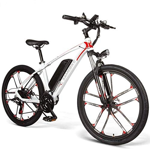 Vélos électriques : Vélo Pliant électrique Gros Pneu 3 Modes Shimano 21 Vitesses avec Batterie Lithium-ION 48V 350W 10.4Ah vélo de Montagne de Ville adapté aux Hommes Femmes Adultes (SM26 Black)