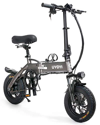 Vélos électriques : Vélo Électrique de Ville Pliant, Jusqu'à 25 km / h, E-Bike pour Adulte et Navetteurs, 12 Pouces Roues, Batterie au Lithium 48V / 8Ah
