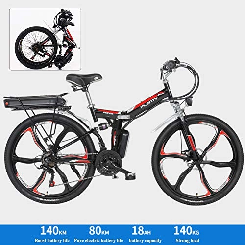 Vélos électriques : Vélo Électrique Pliable pour Adultes Et Adolescents Vélo Électrique Pliant Ebike 350W 48V 15Ah 720Wh pour Pneu De 26 Pouces pour Les Sports De Cyclisme en, Six Knife Wheel