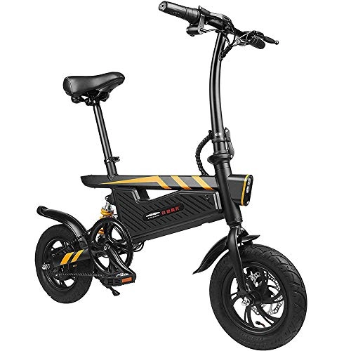 Vélos électriques : Vélo Électrique Pliant, 12" City E-Bike Adulte Pliant, Puissant Moteur 250W, Vitesse jusqu'à 25 km / h, 36V 6Ah Batterie Lithium Rechargeable