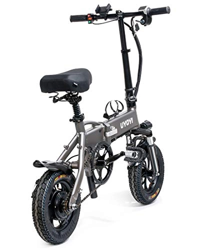 Vélos électriques : Vélo Électrique Pliant, 12" Vélo Adulte Pliant Moteur 350W, Vitesse jusqu'à 25 km / h, 35-40 km la Longue Portée, 48V 8Ah Batterie, City E-Bike