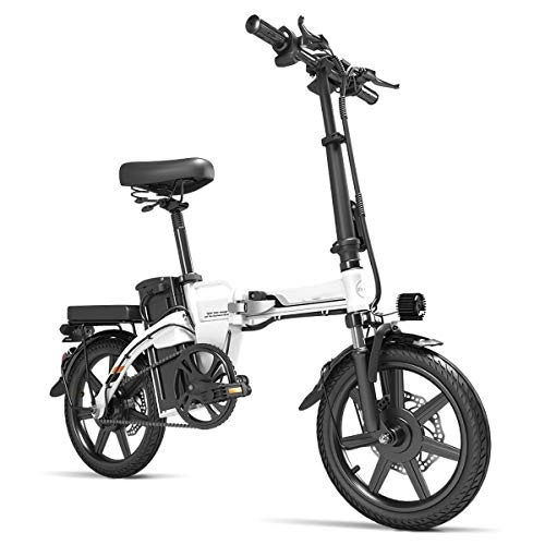Vélos électriques : VéLo ÉLectrique Pliant Moteur 250W, Batterie Au Lithium Grande Capacité 48V, Autonomie De 100 Km, Mini Scooter avec Deux SièGes Et VéLo à Neige avec Frein à Disque