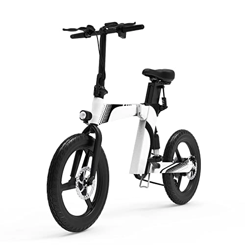 Vélos électriques : Vélo Électrique Z7, Vélo Électrique Pliable 20" avec Batterie Amovible 36V 8Ah, Écran LCD 25km / h, Vélo Électrique pour Adultes Unisexe E-Bike Portée 40km, Vélo Cyclomoteur avec 7 Vitesses (Blanc)