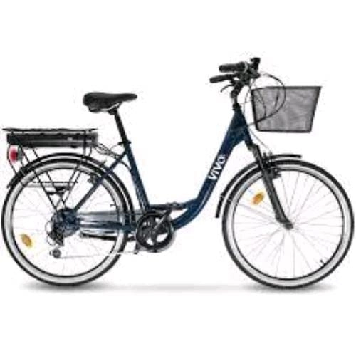 Vélos électriques : Vélo électrique 7 vitesses 26" (26, bleu)
