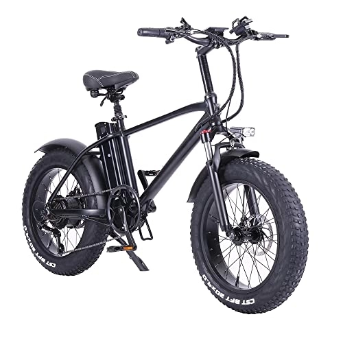 Vélos électriques : Vélo électrique Fat Bike vélo de Ville VTT 20 Pouces 48V 15Ah Batterie pour Adulte Homme et Femme