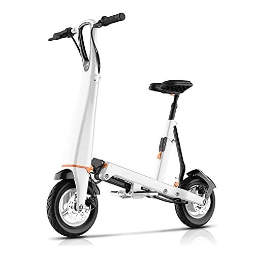 Vélos électriques : Vélo électrique Mini Scooter électrique à Deux Roues vélos électriques avec siège pour Adultes vélo électrique Pliable par paritaire