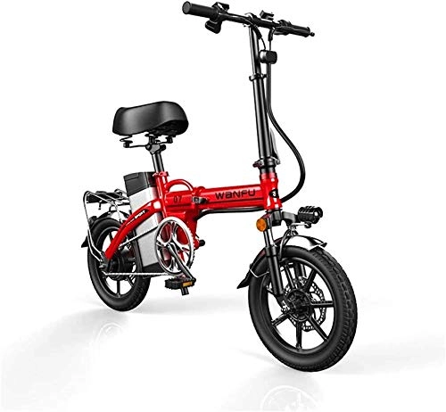 Vélos électriques : Vélo électrique Pliable, Vélo de neige électrique, vélos électriques rapides pour adultes vélos portables pliables Batterie de lithium détachable 48V 400W adultes à double amortisseur Bikes avec frein