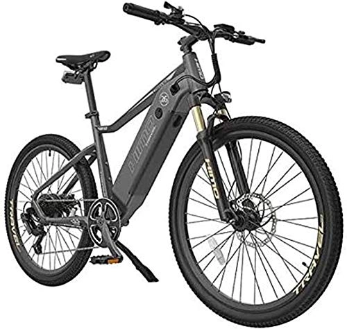 Vélos électriques : Vélo électrique Vélo de montagne électrique de 26 pouces pour adulte avec batterie de lithium-ion de 48V 10Ah / 250W Moteur DC, 7S Système de vitesse variable, cadre en alliage d'aluminium léger Crois