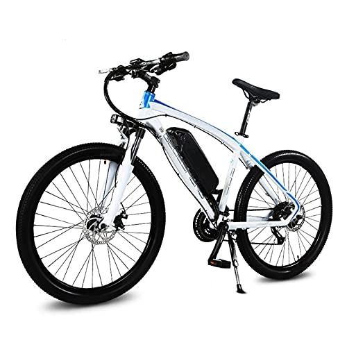Vélos électriques : Vélo électrique Vélo de Montagne électrique de 26 Pouces Smart Pas 48V Lithium Batterie 250W Roue arrière E-Bike 27 Vitesse Variable Adulte Electric par paritaire (Color : Blue)