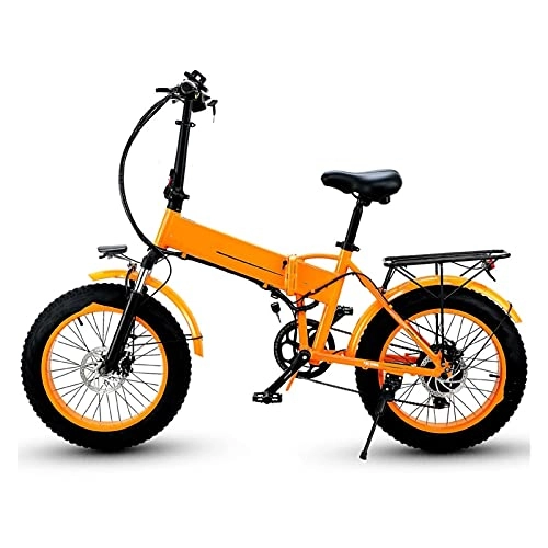 Vélos électriques : Vélo électrique Vélo électrique Pliant, 20 Pouces, 350W / 500W, 48V, 10Ah / 12, 8 AH, LG, Batterie au Lithium, 5 Tier Beach Vélo électrique par paritaire (Color : 350w 12.8ah LG)