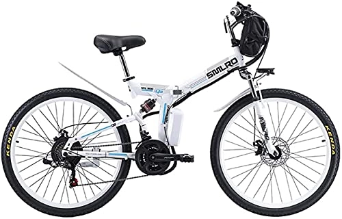 Vélos électriques : Vélo électrique Vélos, Vélo de montagne électrique 26 "Vélo pliante de roue Dispositif de vélo de vélo de vélo de vélo 5 vitesses de vélo 500W moteur, trois modes d'équitation, portable facile à stock