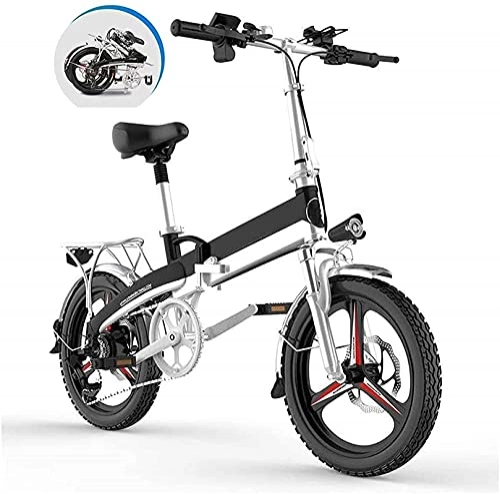 Vélos électriques : Vélo électrique Vélos, vélo électrique pliant pour adultes, 20 "Vélo de vélo de montagne électrique / mot de vélo de la montagne, trois modes Aide d'équitation Haut de 6080km pour la camaradement de l