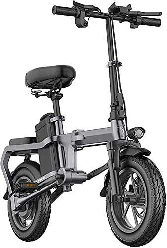 Vélos électriques : Vélo électrique Vélos électriques pliantes pour adultes Alliage d'aluminium 14in City eBike avec 48V Batterie de lithiumion de grande capacité amovible sans chaîne légère mini vélo électrique pour uni