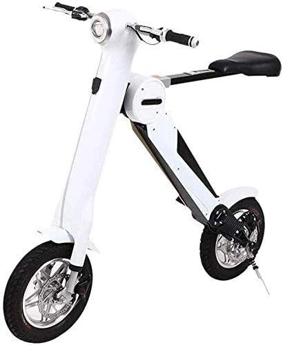 Vélos électriques : WANGCAI Petit Portable vélo électrique, Petite génération de Conduite Batterie Voiture électrique à Deux Roues Mini pédales Voiture électrique Portable Pliant Batterie vélo