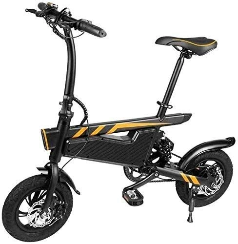 Vélos électriques : WANGCAI Vélo électrique extérieur, Mini Portable à Deux Roues Scooter léger et Pliant en Aluminium vélo avec des pédales Pliant vélo électrique
