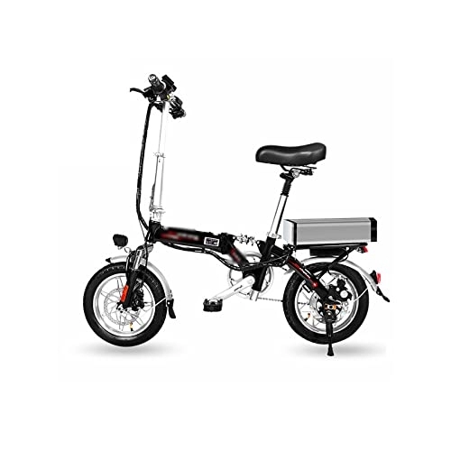 Vélos électriques : WASEK Voiture Pliante électrique, Petite Voiture électrique, Vélo électrique Pliant, Voiture électrique pour Les trajets Domicile-Travail (Black 25A)