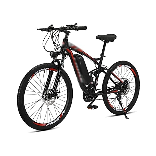Vélos électriques : WASEK Vélo de Montagne électrique, cyclomoteur à Vitesse Variable Tout-Terrain à Double Choc, vélo électrique, Scooter Banlieue Travailler (Red 8A)