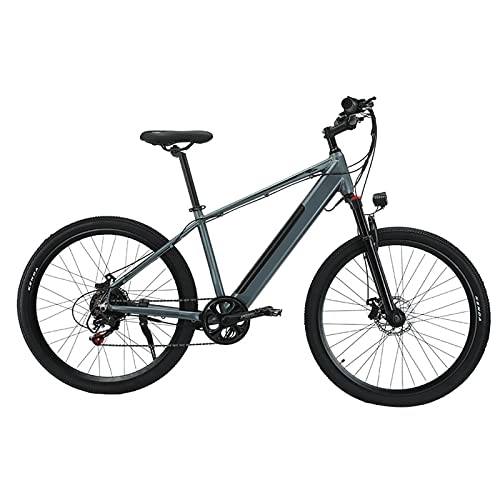 Vélos électriques : WASEK Vélos de Montagne électriques, cyclomoteurs à Vitesse Variable, vélos électriques de Banlieue de 26 Pouces, vélos à Assistance électrique (Gray 10A)