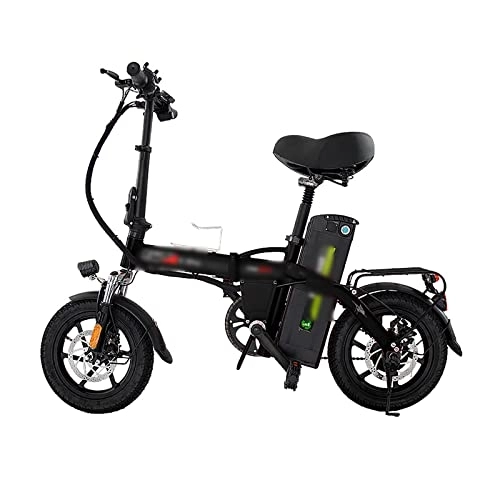 Vélos électriques : WASEK Vélos électriques pliants, vélos électriques, cyclomoteurs, Petites Voitures à Batterie, Conduite pour Le Compte d'adultes (Black 25A)