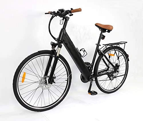 Vélos électriques : WEMOOVE City électrique Série 500 28" Shimano 21V Noir 23 KG