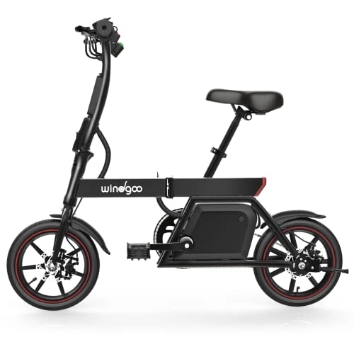 Vélos électriques : Windgoo B20 Vélo électrique pliable pour adulte 36 V 6, 0 Ah Pliable à double disque, Rouleau de croisière à vitesse fixe