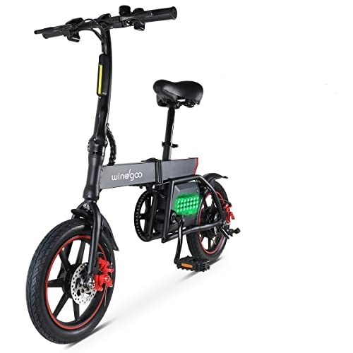 Vélos électriques : Windgoo Velo Electrique Pliable, Vitesse jusqu'à 25 km / h, 21 kilomètres la Longue Portée, 14" Velo Electrique Adulte avec Pédale et Chaîne
