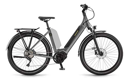 Vélos électriques : Winora Sinus iX10 Bosch Vélo électrique 2021 (S, Concrete)