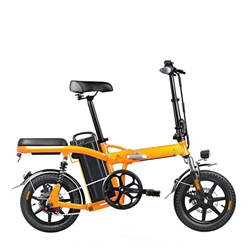 Vélos électriques : Wonzone ddzxc vélos électriques vélo électrique pliable batterie au lithium longue endurance petite puissance absorption des chocs (couleur : bleu)