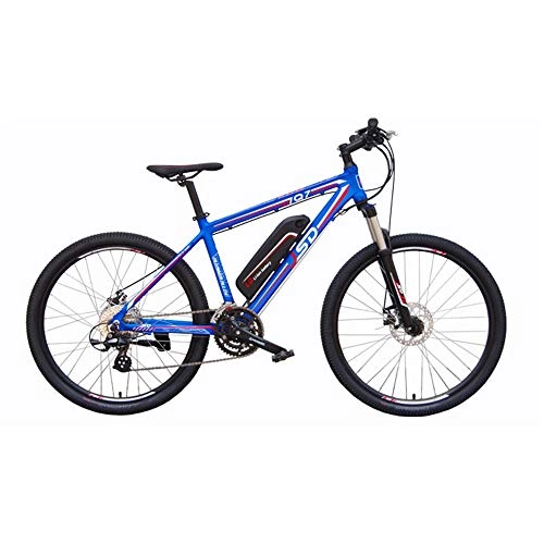 Vélos électriques : WQY Vélo Électrique Électrique De Vélo De 26 Pouces 250W pour Le Vélo De Montagne Électrique De Batterie Au Lithium 48V, Levier De Vitesse 24, Bleu