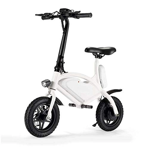 Vélos électriques : WULY Vélo Électrique Vélo Électrique Au Lithium À Deux Roues Adulte Vélo Pliant 12 Pouces Vitesse Maximale 25 Km / H Charge Maximale 120 Kg
