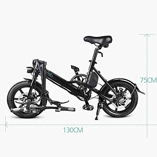 Vélos électriques : WXHHH 16 lectrique Vlo Pliant, Tout Batterie Bicyclette De Bicyclette De Vitesse D'ions D'absorption des Chocs du Terrain