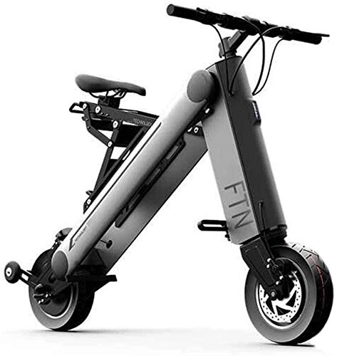 Vélos électriques : Xiaokang Vélo électrique Pliable Hommes et Femmes Mini Batterie Moto Petit Scooter à mobilité Portable, 35KM