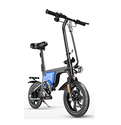 Vélos électriques : XIAOMING Batterie Adulte Au Lithium Pliant La Vie De Bicyclette De Batterie De Voyage Adulte Mini Portable lectrique 30 Km Red