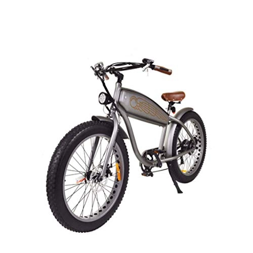 Vélos électriques : Xinxie Rétro Harley Vélo Électrique Snow Mountain Électrique 4.0Zoll Pneus Vélo Ebike avec 250W Moteur sans Balai Et La Conduite De La Batterie Au Lithium 36V, 45-55 Km
