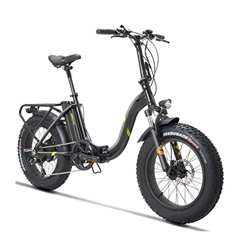 Vélos électriques : YAMMY Vélo électrique Pliant, Cadre en Alliage d'aluminium, Moteur de Performance de vélo Portable, Batterie au Lithium, vélo de Plein air, vélo de Sport d'aventure (vélos d'exercice)