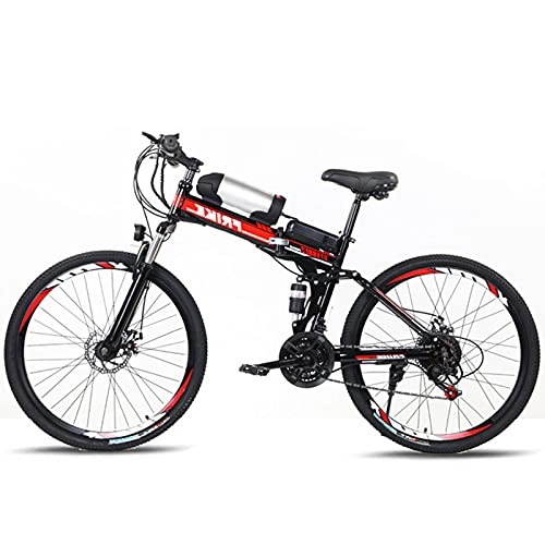Vélos électriques : YDYBY Vélos électriques pour Hommes, 26 Pouces Ebikes Vélos Tout Terrain, Derailleur 21 Vitesses avec Li -Batterie Amovible 36V E-Bike