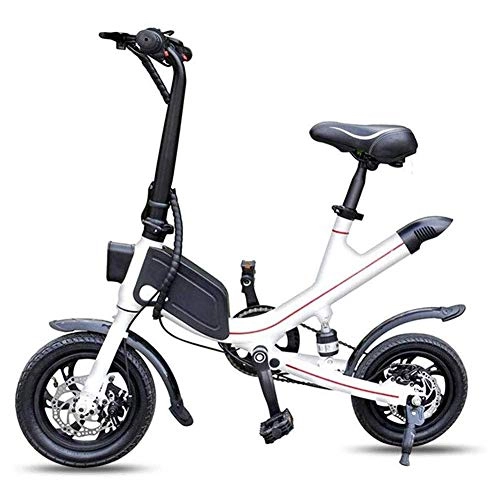 Vélos électriques : YLJYJ Scooter électrique Pliable à Deux Roues, Mini Scooter électrique de Batterie au Lithium Adulte de Voiture de Batterie, Vitesse maximale 35 km / h (vélos d'exercice)