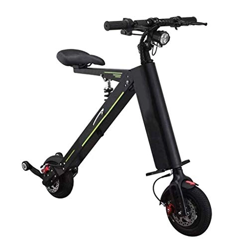 Vélos électriques : YUN&BO Portable Scooter électrique, Mini Pliable 8 Pouces 36V Pliant E-vélo, vélo électrique Idéal pour la Ville Commute et Courte Distance Voyage, Noir