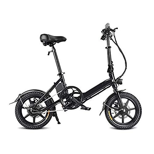 Vélos électriques : ZEDARO Vélo Pliant électrique vélo Pliable Double Frein à Disque Portable pour Le Cyclisme, vélo électrique Pliant avec pédales, Batterie au Lithium-ION 7.8AH; Vélo électrique avec Roues 14 Pouces