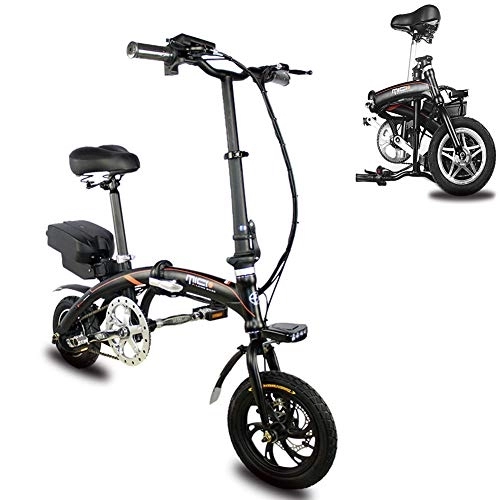 Vélos électriques : ZEDARO Vélo électrique Pliable à Disque Portable, Charge maximale 90 kg avec Batterie au Lithium pour Scooter mobilité Portable 36V 10.4AH Gamme croisière 30Km et Affichage la Vitesse LCD - Et fac